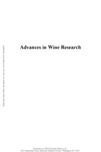 cover of the book Advances in wine research