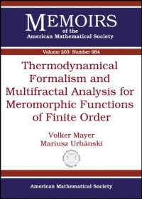 cover of the book Thermodynamical Formalism and Multifractal Analysis for Meromorphic Functions of Finite Order