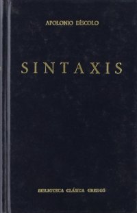 cover of the book Apolonio Díscolo: Sintaxis