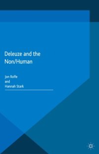 cover of the book Deleuze and the non/human