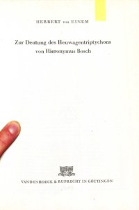 cover of the book Zur Deutung des Heuwagentriptychons von Hieronymus Bosch