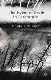 cover of the book The event of style in literature