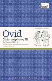 cover of the book Metamorphoses III : an extract : 511-733