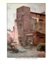 cover of the book Le strade di Roma - tavole a colori d'epoca