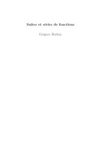 cover of the book Suites et séries de fonctions [Lecture notes]