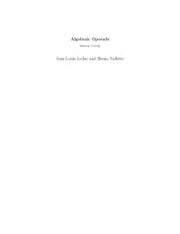 cover of the book Algebraic Operads [draft]