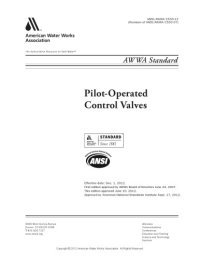 cover of the book AWWA Standard C530-12 Pilot Operated Control Valves