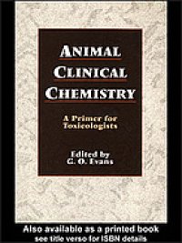 cover of the book Animal clinical chemistry : a primer for toxicologists