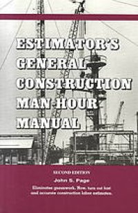 cover of the book Estimator's general construction man-hour manual