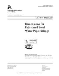 cover of the book AWWA Standard C208-12  Dimensions for Fabricated Steel Water Pipe Fittings