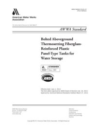 cover of the book Bolted aboveground thermosetting fiberglass-reinforced plastic panel-type tanks for water storage : AWWA standard