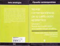 cover of the book Teorías contemporáneas de la justificación epidémica, Volumen I: Teorías de la justificación en la epistemología analítica