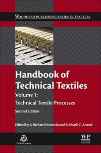 cover of the book Handbook of Technical Textiles, Volume 1, Second Edition: Technical Textile Processes