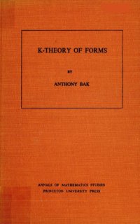 cover of the book K-Theory of Forms