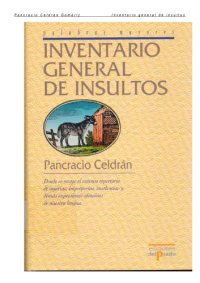 cover of the book Inventario General de Insultos (Palabras Mayores) (Spanish Edition)