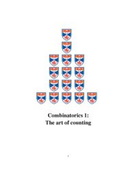 cover of the book Combinatorics 1: The art of counting [Lecture notes]