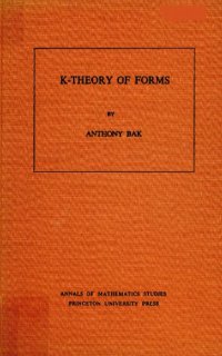 cover of the book K-Theory of Forms