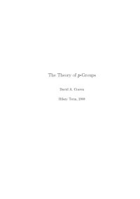 cover of the book The Theory of p-Groups [Lecture notes]