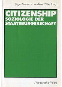 cover of the book Citizenship – Soziologie der Staatsbürgerschaft