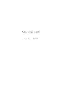 cover of the book Groupes Finis [Lecture notes]