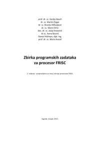 cover of the book Zbirka programskih zadataka za procesor FRISC