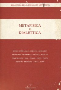 cover of the book Metafisica e dialettica