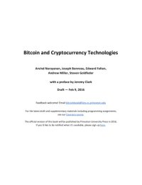 cover of the book Bitcoin and Cryptocurrency Technologies [draft]