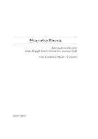 cover of the book Matematica Discreta