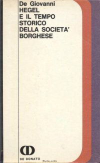 cover of the book Hegel e il tempo storico della società borghese