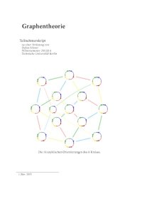 cover of the book Graphentheorie [Lecture notes]