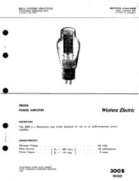 cover of the book 300B Triode Technical Data