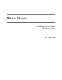 cover of the book Notes on Categories [Lecture notes]