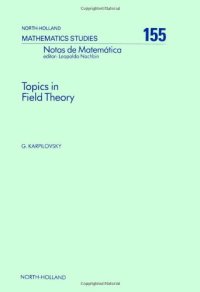 cover of the book Topics in field theory