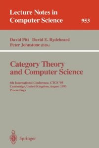 cover of the book Category Theory and Computer Science: Manchester, UK, September 5–8, 1989 Proceedings