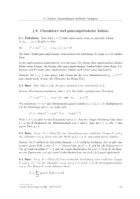 cover of the book Charaktere und ganz-algebraische Zahlen [Lecture notes]