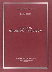 cover of the book Lexicon nominum locorum