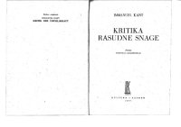 cover of the book Kritika rasudne snage