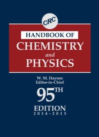 cover of the book CRC Handbook of Chemistry and Physics