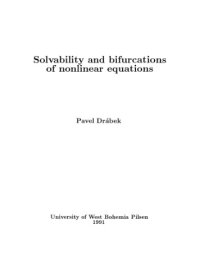 cover of the book Solvability and Bifurcations of Nonlinear Equations