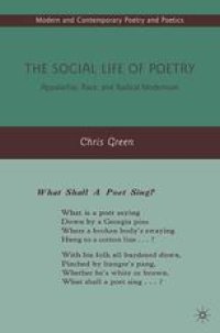 cover of the book The Social Life of Poetry: Appalachia, Race, and Radical Modernism