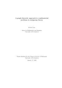 cover of the book A graph theoretic approach to combinatorial problems in semigroup theory [PhD thesis]