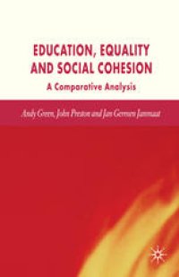 cover of the book Education, Equality and Social Cohesion: A Comparative Analysis