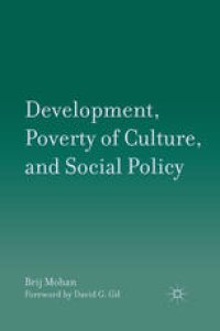 cover of the book Development, Poverty of Culture, and Social Policy