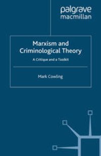 cover of the book Marxism and Criminological Theory: A Critique and a Toolkit