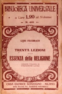 cover of the book Trenta lezioni sull'essenza della religione