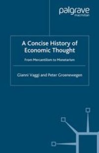 cover of the book A Concise History of Economic Thought: From Mercantilism to Monetarism