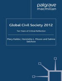 cover of the book Global Civil Society 2012: Ten Years of Critical Reflection