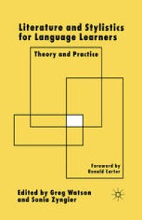 cover of the book Literature and Stylistics for Language Learners: Theory and Practice