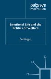 cover of the book Emotional Life and the Politics of Welfare