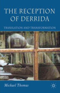 cover of the book The Reception of Derrida: Translation and Transformation